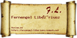Fernengel Libériusz névjegykártya